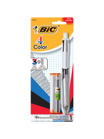 BIC BIC 4-Color 3-in-1 Retractable Ballpoint Pen w/ Mechanical Pencil