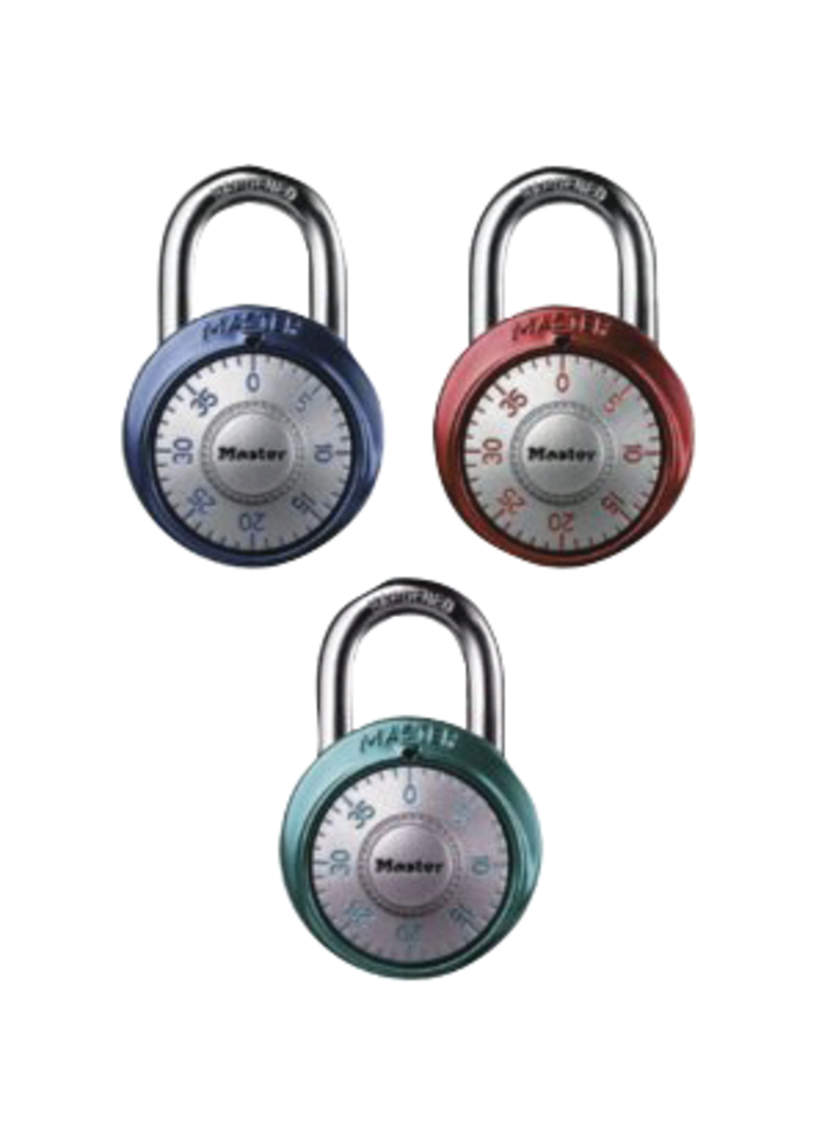 Masterlock Master Lock Combination Dial Padlock Asst 1.86in