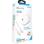 Naztech Naztech Power Delivery Wall Charger with Cable White 4Ft Box USB-C to Lightning (MFi Certified)