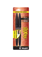 Pilot Pilot FriXion Erasable Gel Pen Black .7mm 2Pk