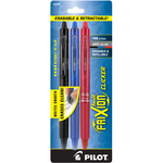 Pilot Pilot FriXion Clicker Retractable Erasable Gel Pen Asst .7mm 3Pk