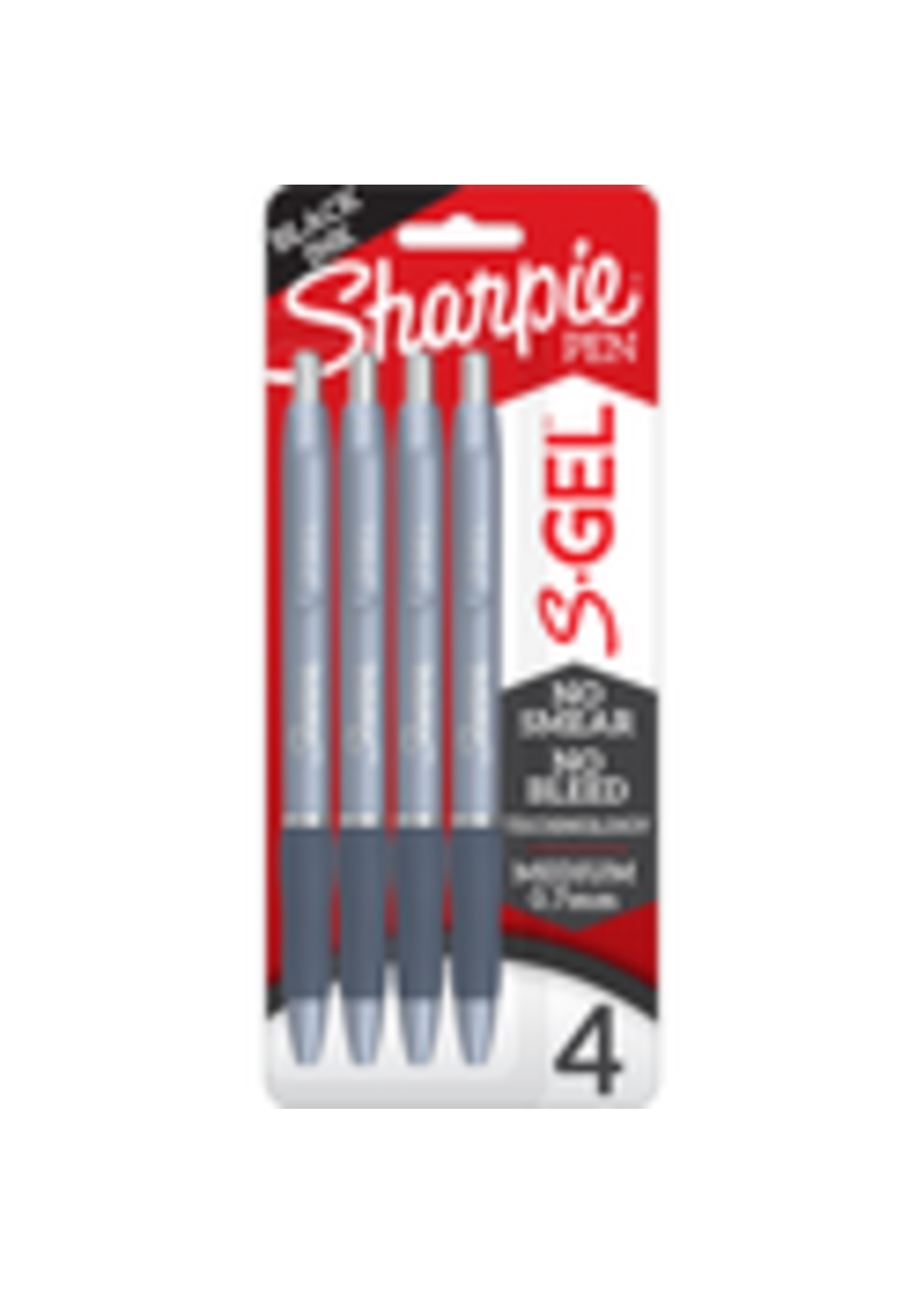 Sharpie Sharpie S-Gel Pen Blue .7mm 4Pk BP Black Ink