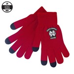 LogoFit NCC iText knit texting glove- Red