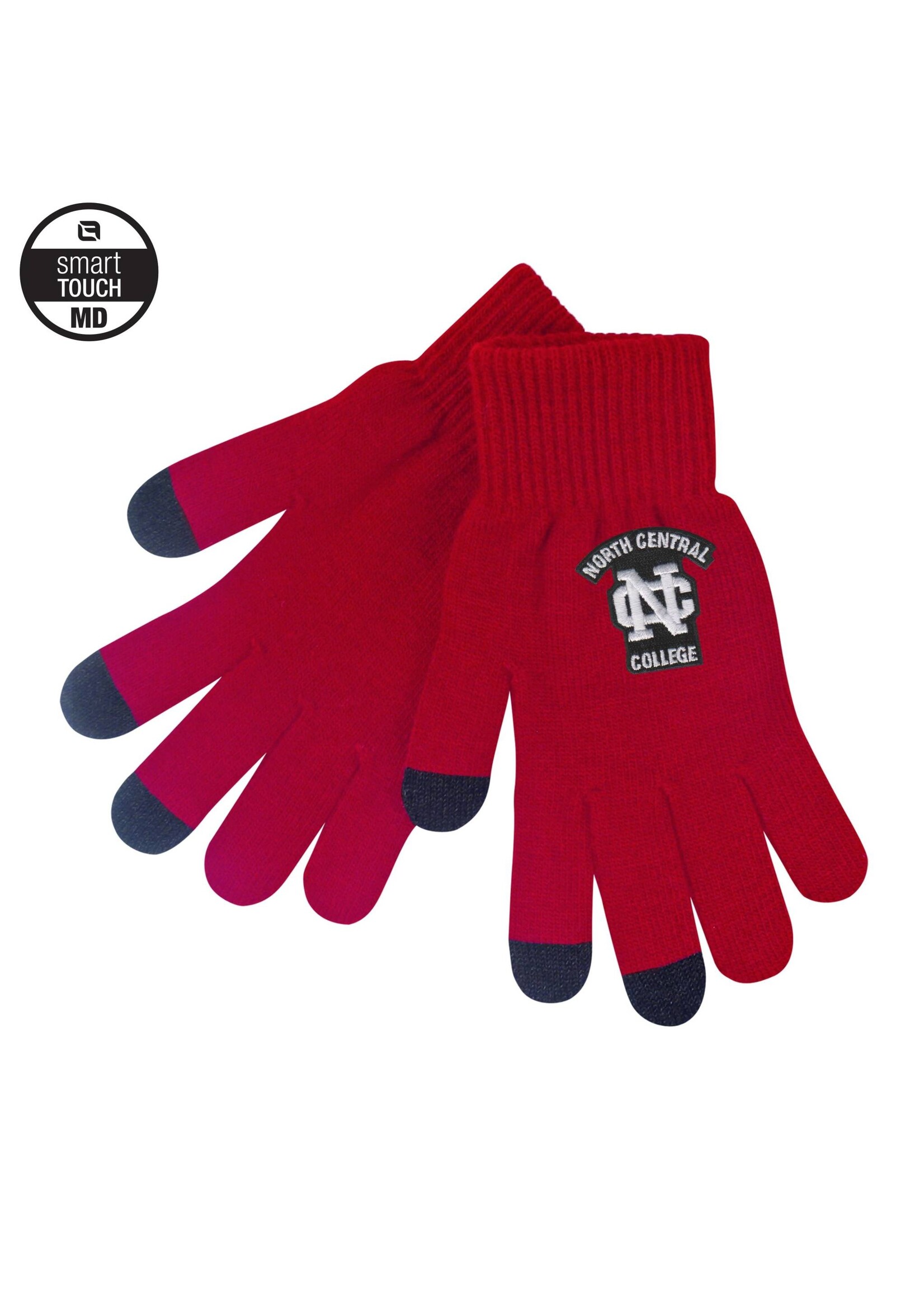 LogoFit NCC iText knit texting glove- Red