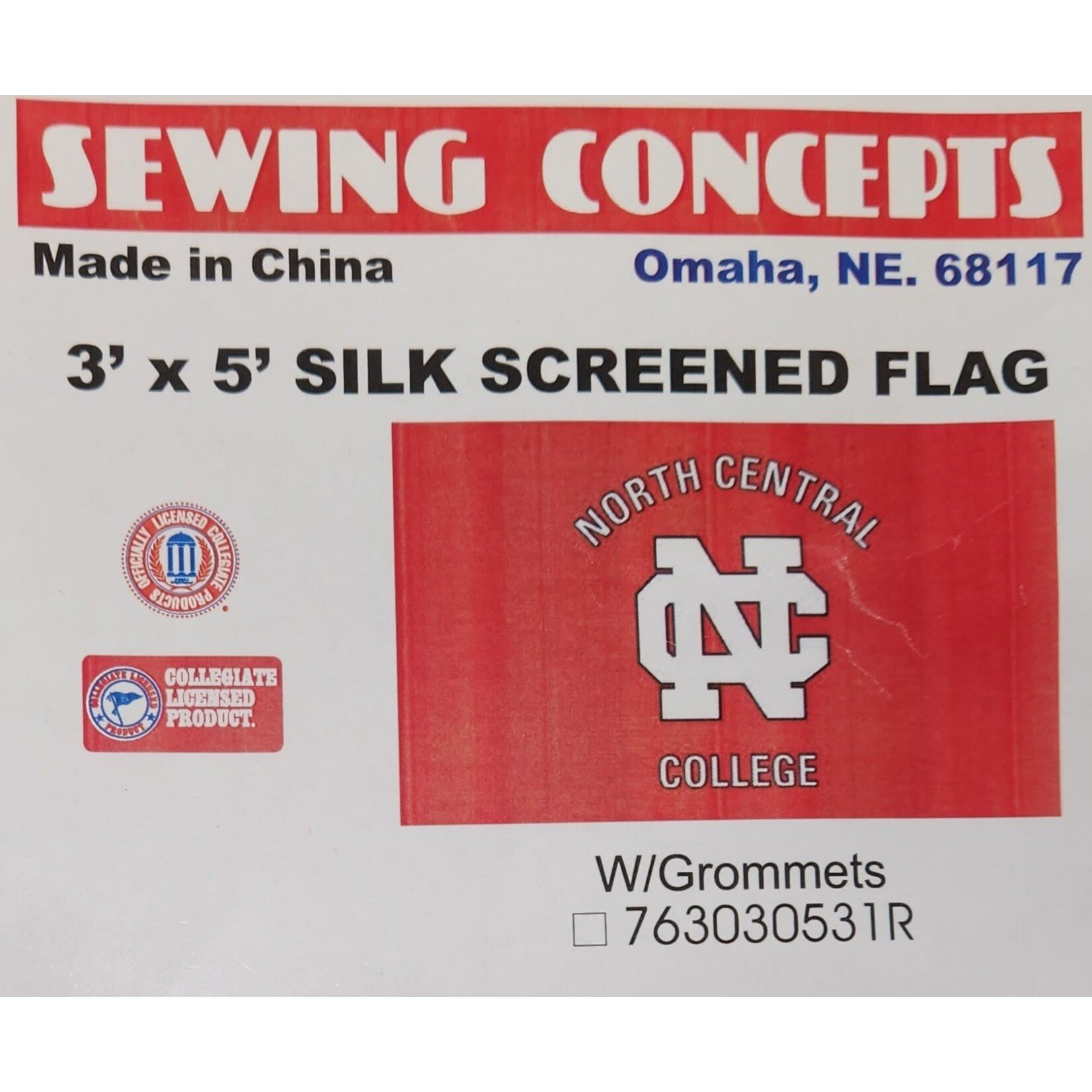 Sewing Concepts Silk Screen Print 3x5 NCC Flag by Sewing Concepts