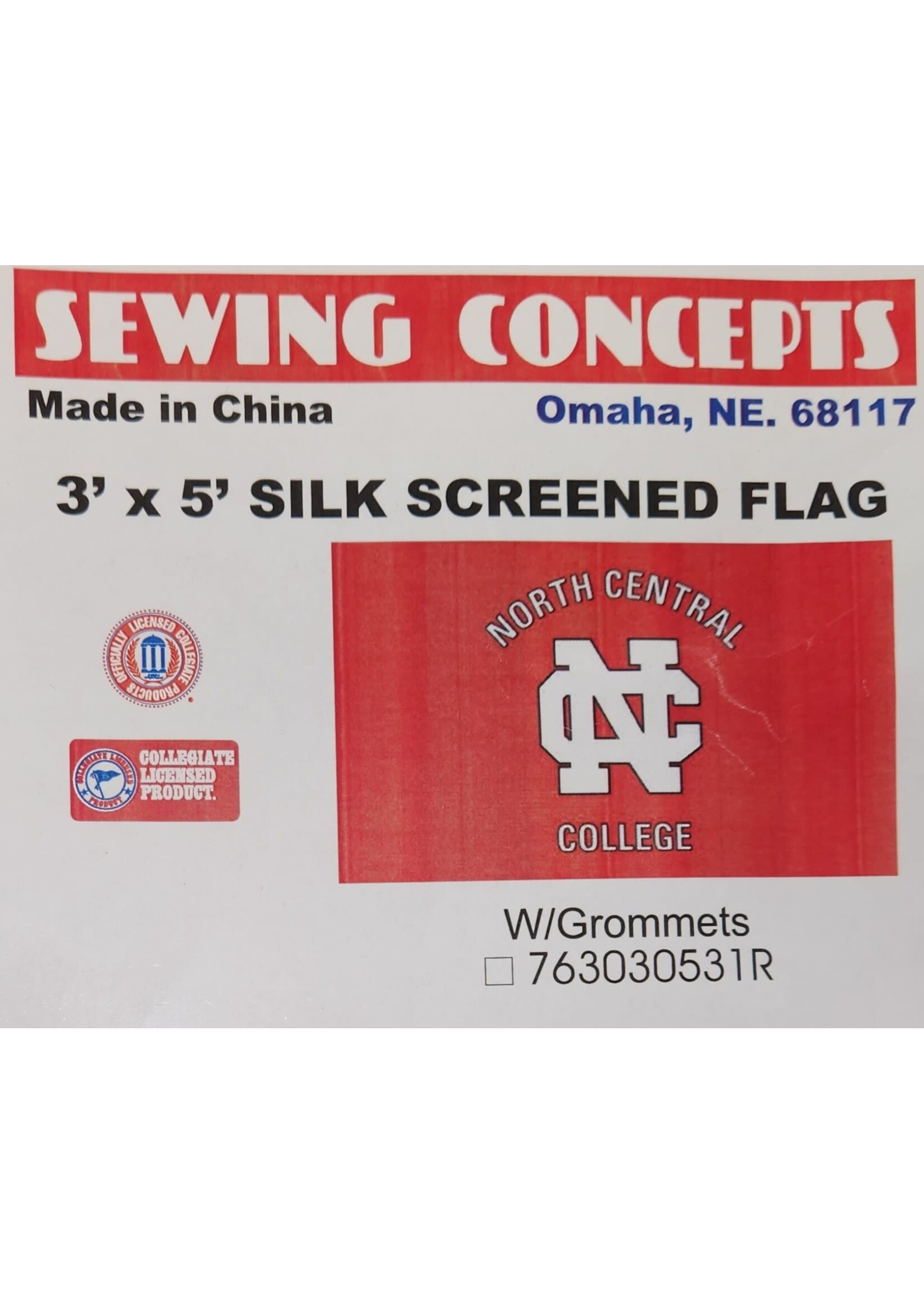 Sewing Concepts Silk Screen Print 3x5 NCC Flag by Sewing Concepts