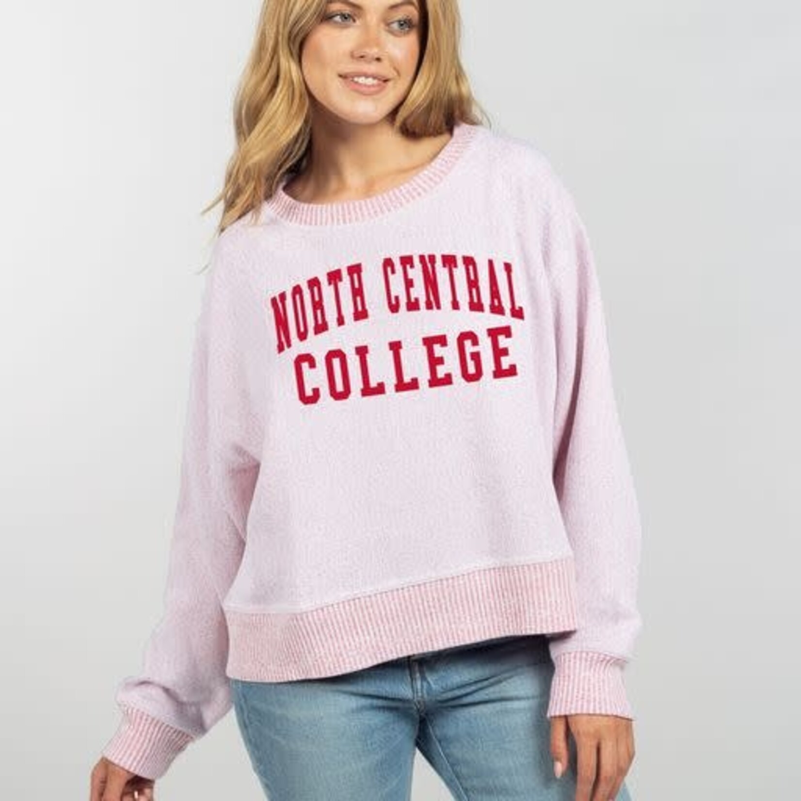Chicka-d Cool Down Cropped Pullover, Cardinal