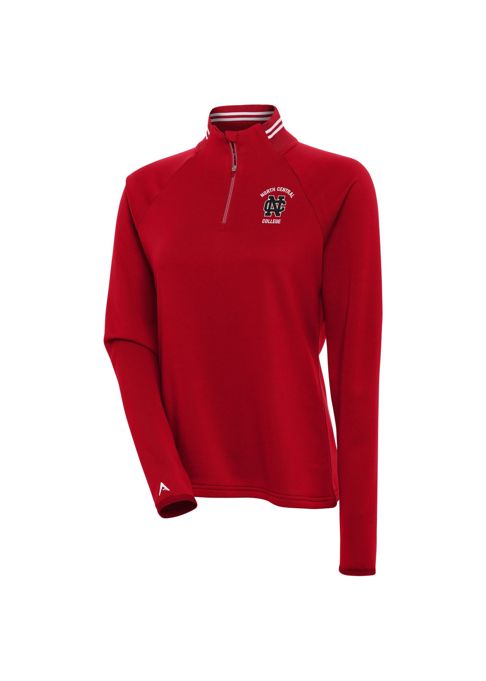 Antigua Women's Milo 1/4 Zip Red w/ white trim
