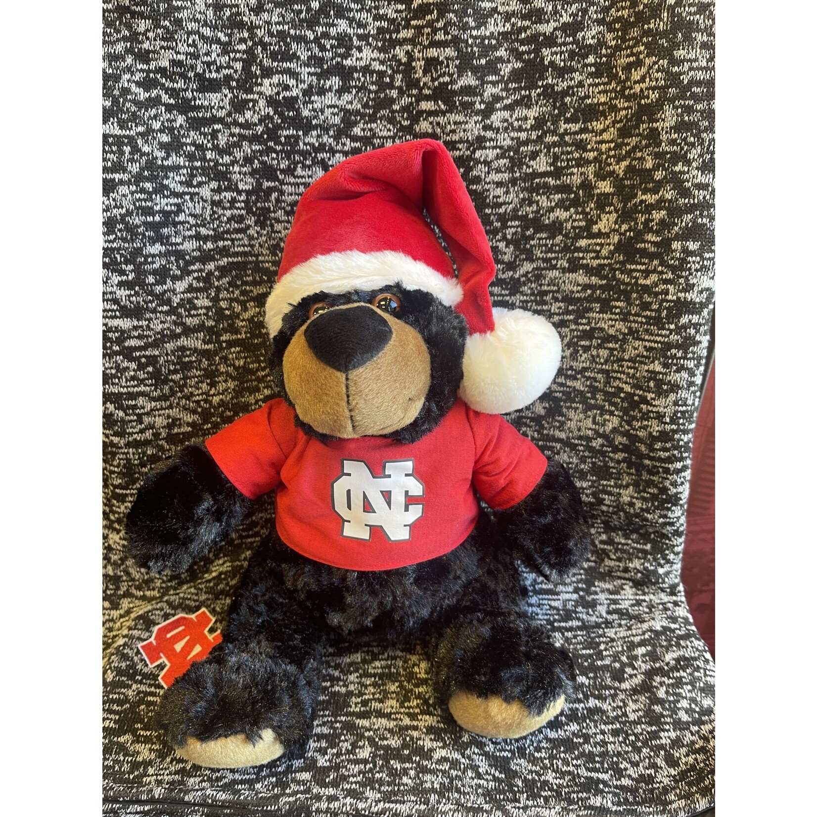 Mascot Factory NCC Holiday Bear w/ t shirt and santa hat