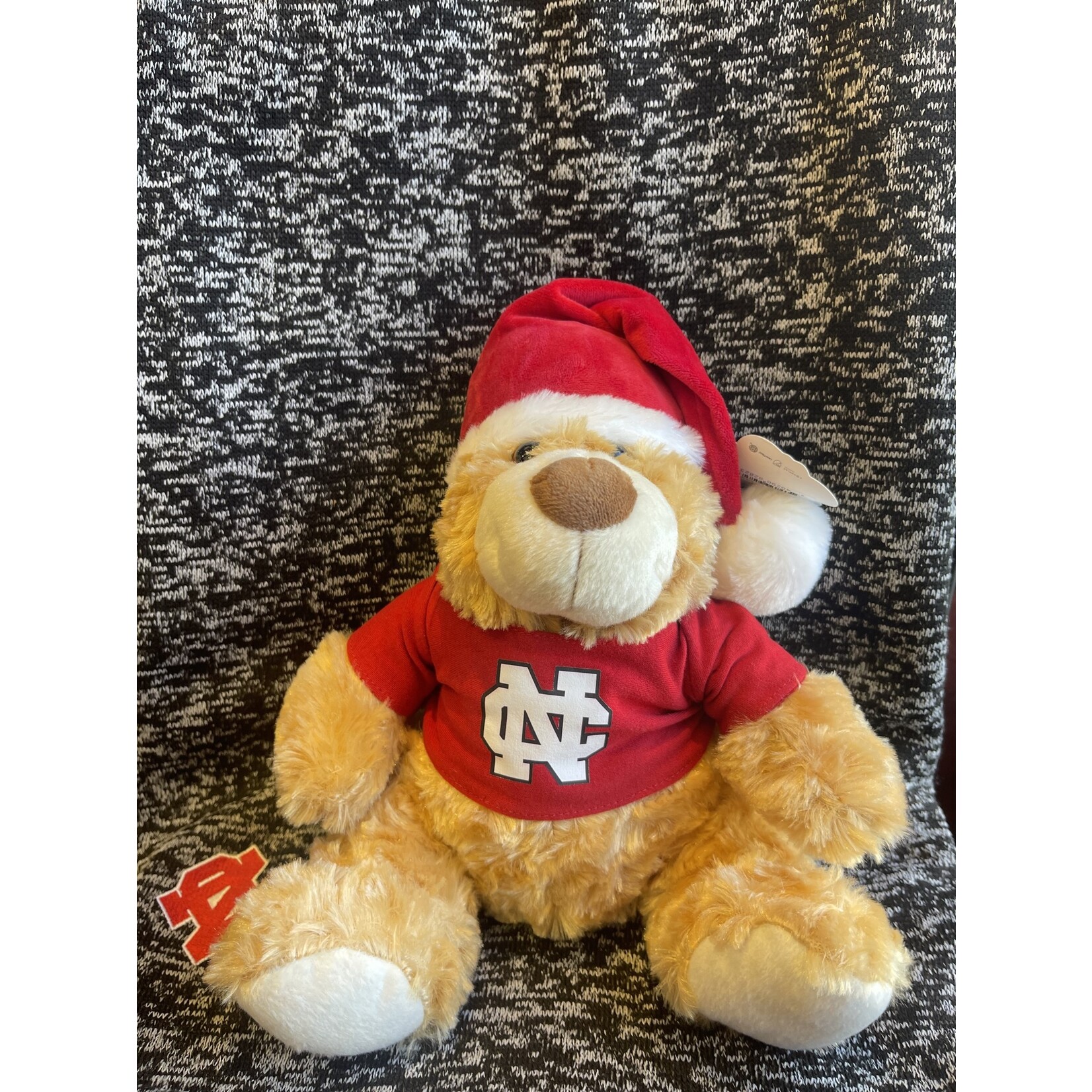 Mascot Factory NCC Holiday Bear w/ t shirt and santa hat