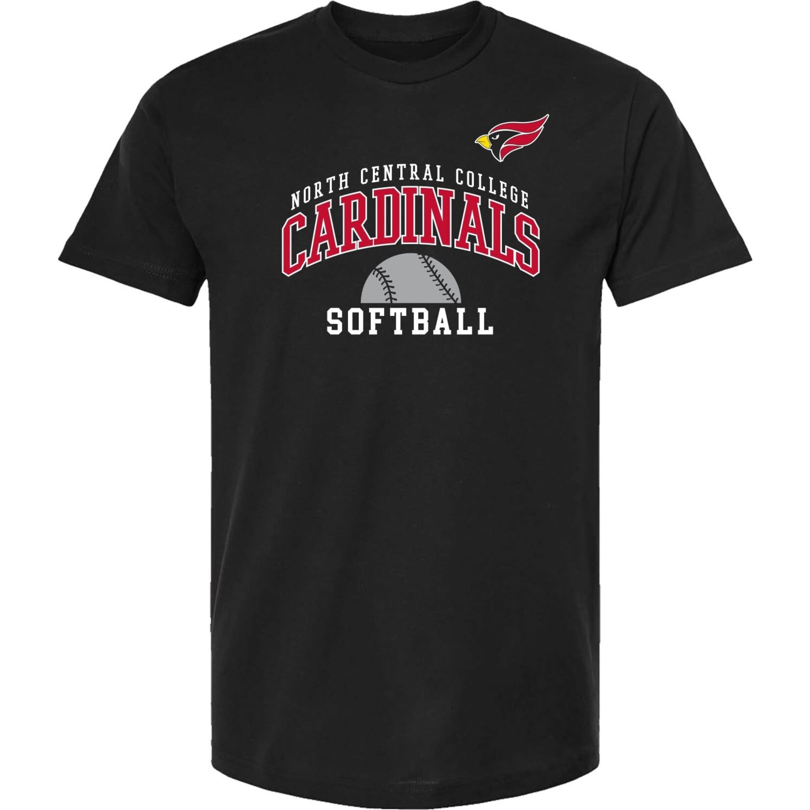 College House Name Drop Shirt in black  - Softball
