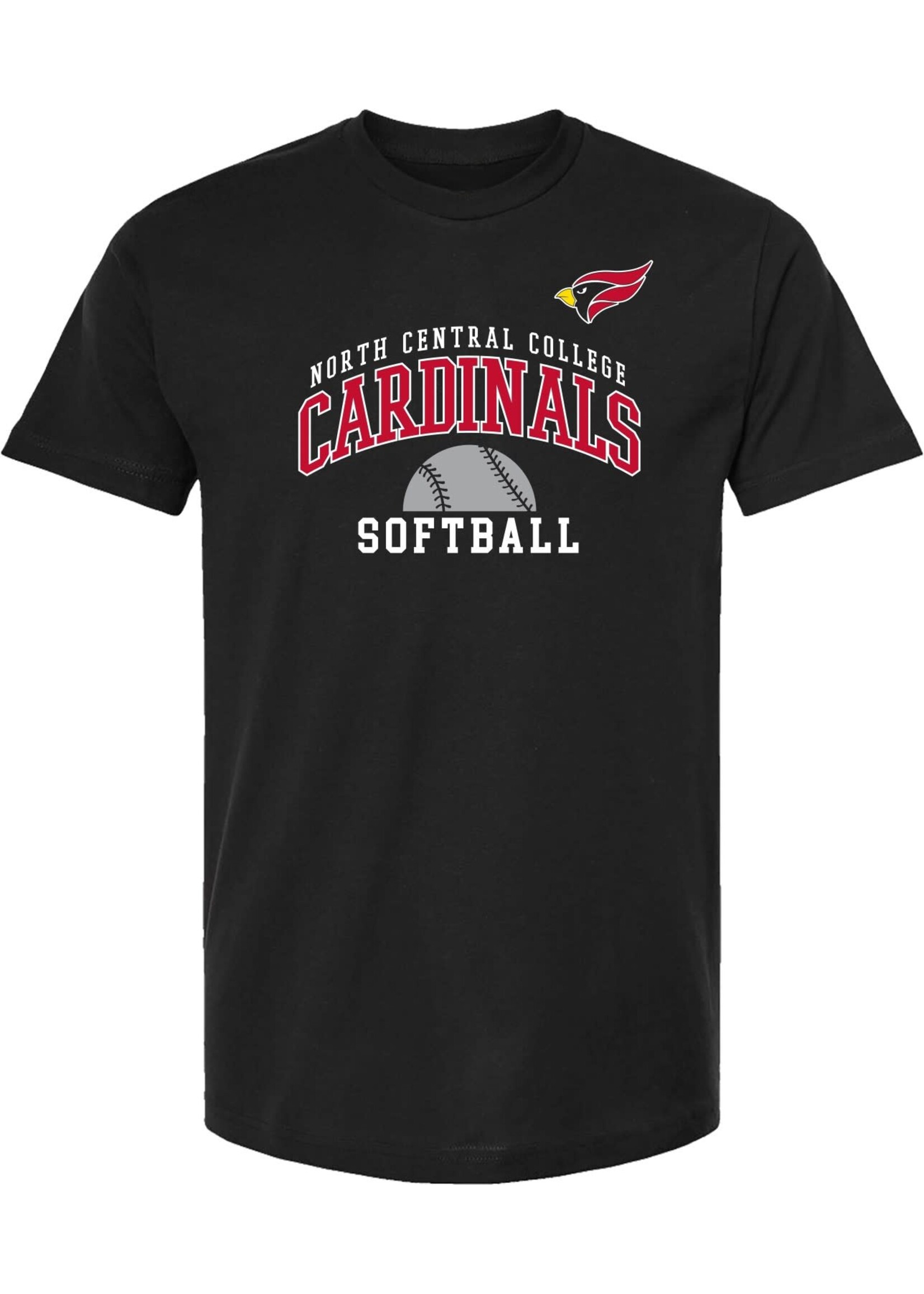 College House Name Drop Shirt in black  - Softball