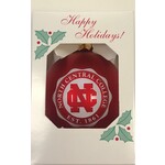 Neil Enterprises North Central College Traditional Red Glass Ornament by Neil