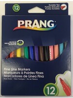 Prang Prang Fine Line Art Markers Assorted Colors 12pk