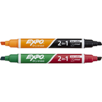 Expo Expo Dual End Low odor Dry Erase Marker Chisel 2 pk