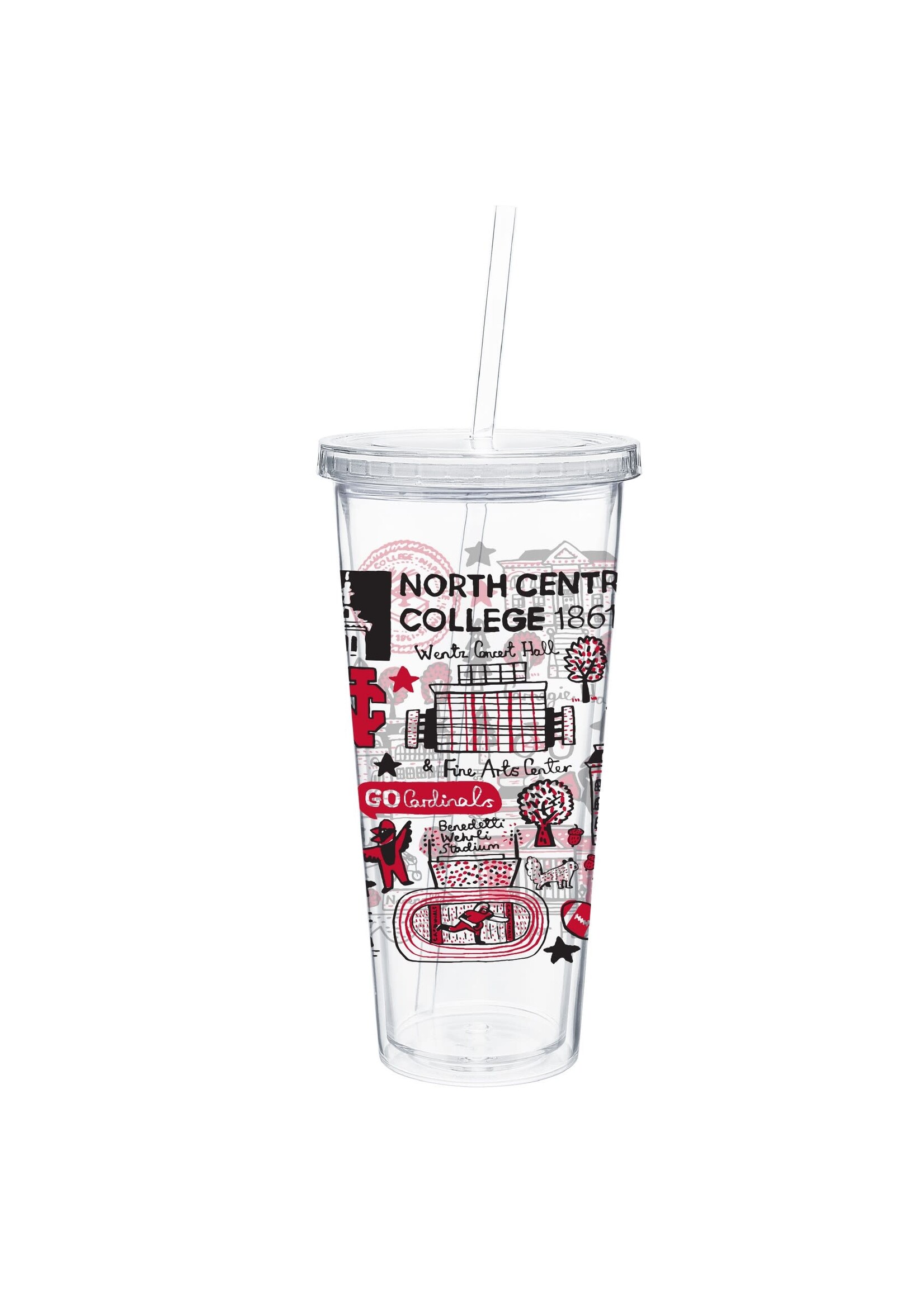 Neil Enterprises Julia Gash 20oz Slurpy Cup w/straw