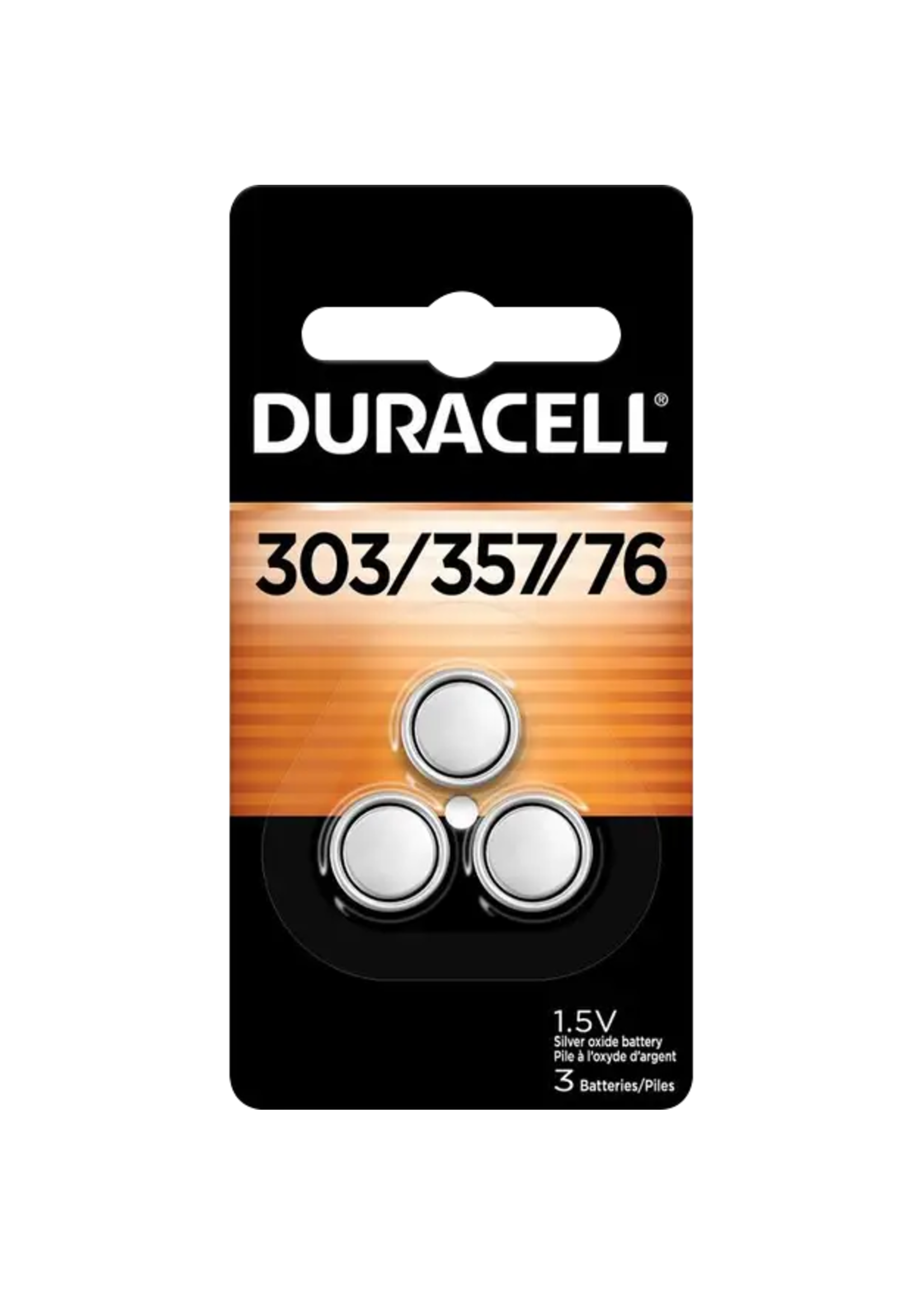 Duracell Duracell Silver Oxide Coin Battery 1.5 Volt 3Pk BP 303/357/76