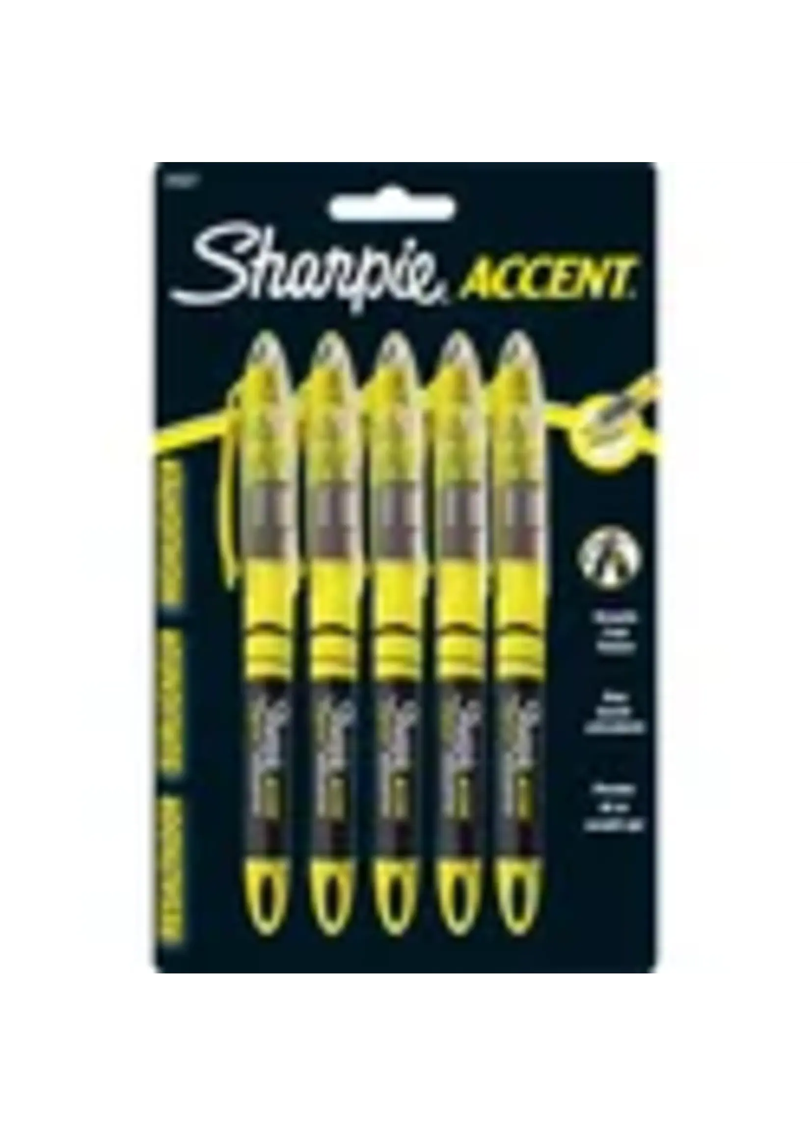 Sharpie Sharpie Pen Style  Yellow Highlighter 5 pk