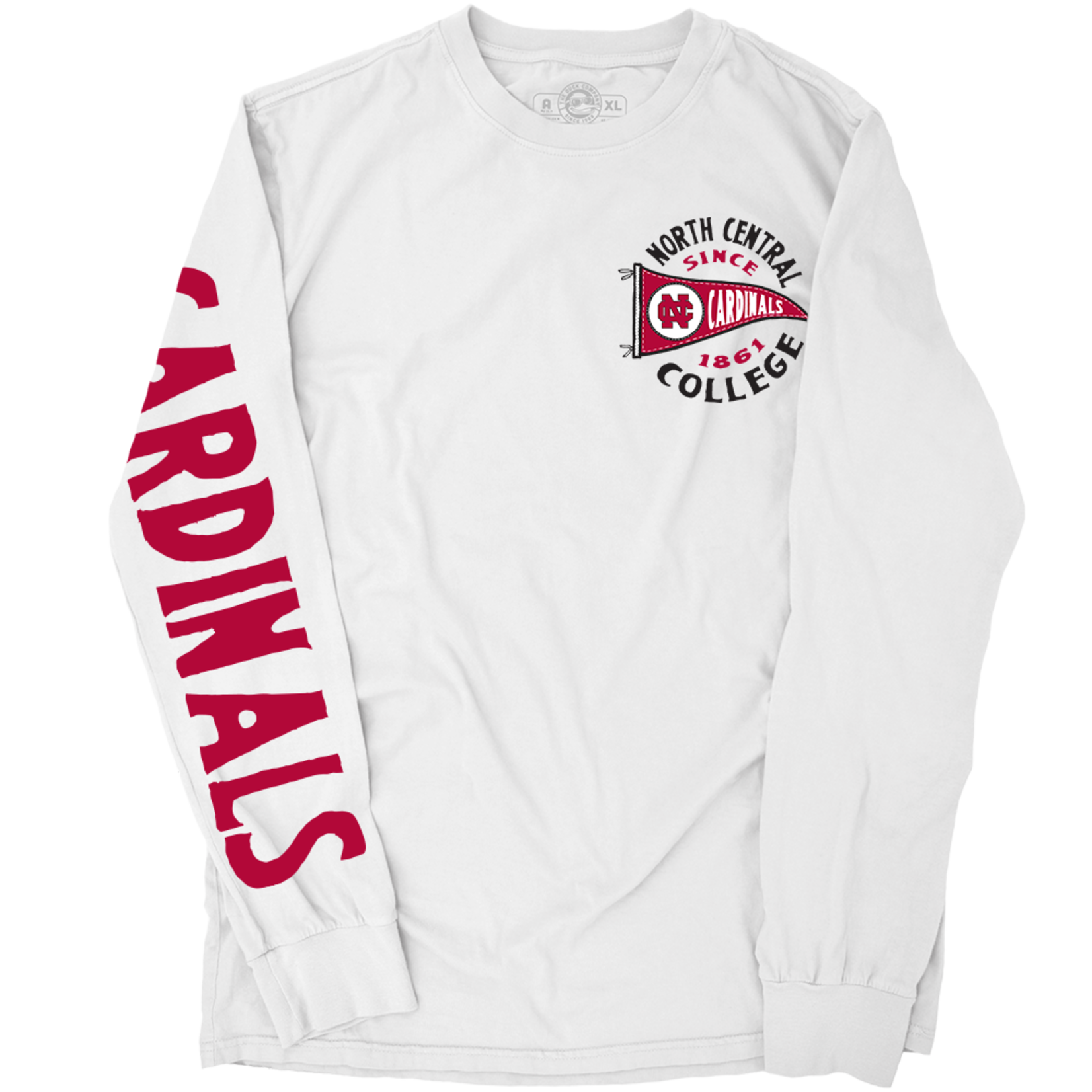 Duck Company North Central College Long Sleeve Tee - Pennant design