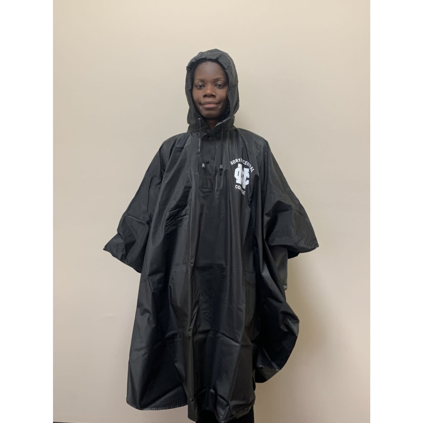 Storm Duds Deluxe Hooded  Rain Poncho Black