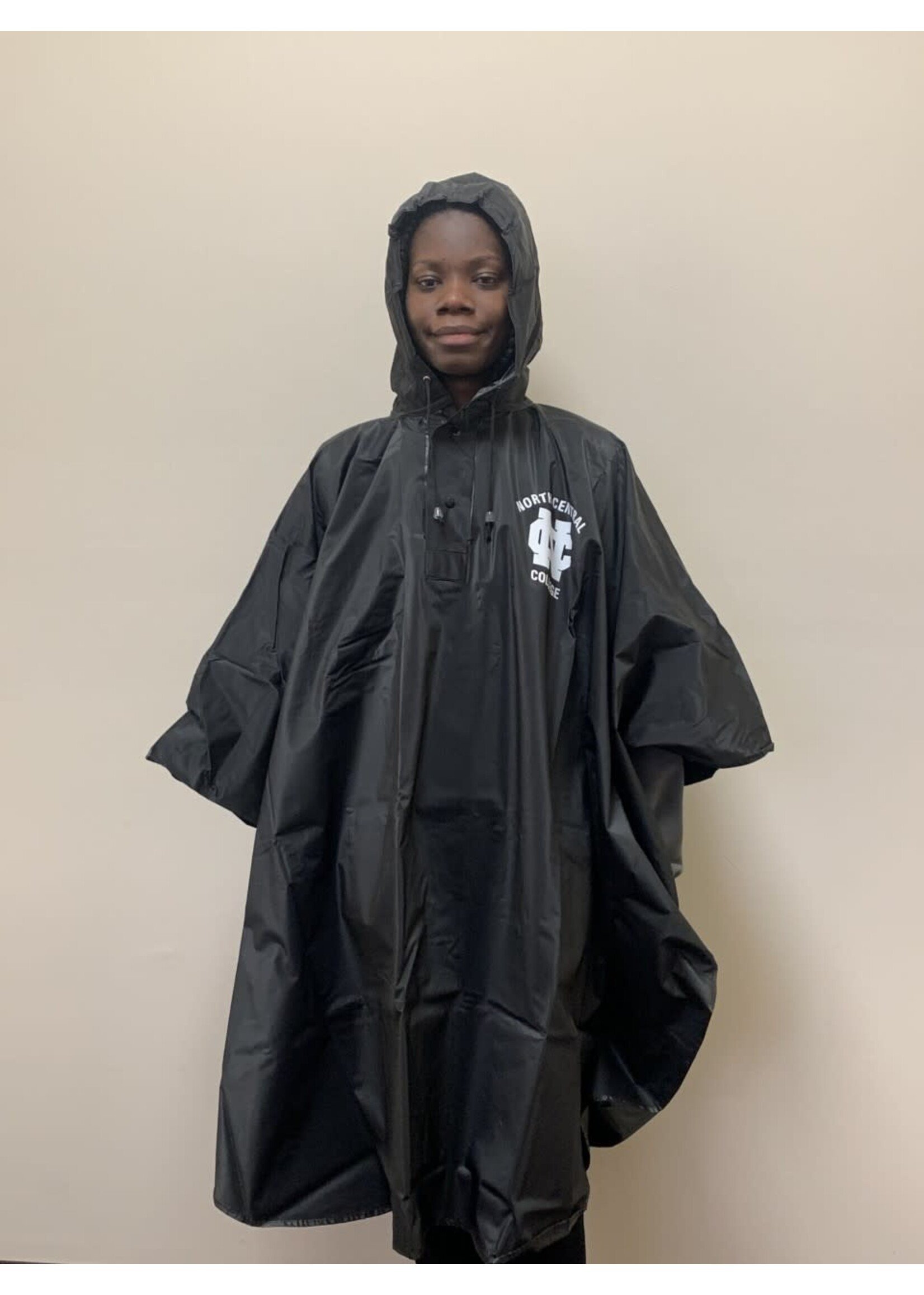 Storm Duds Deluxe Hooded  Rain Poncho Black