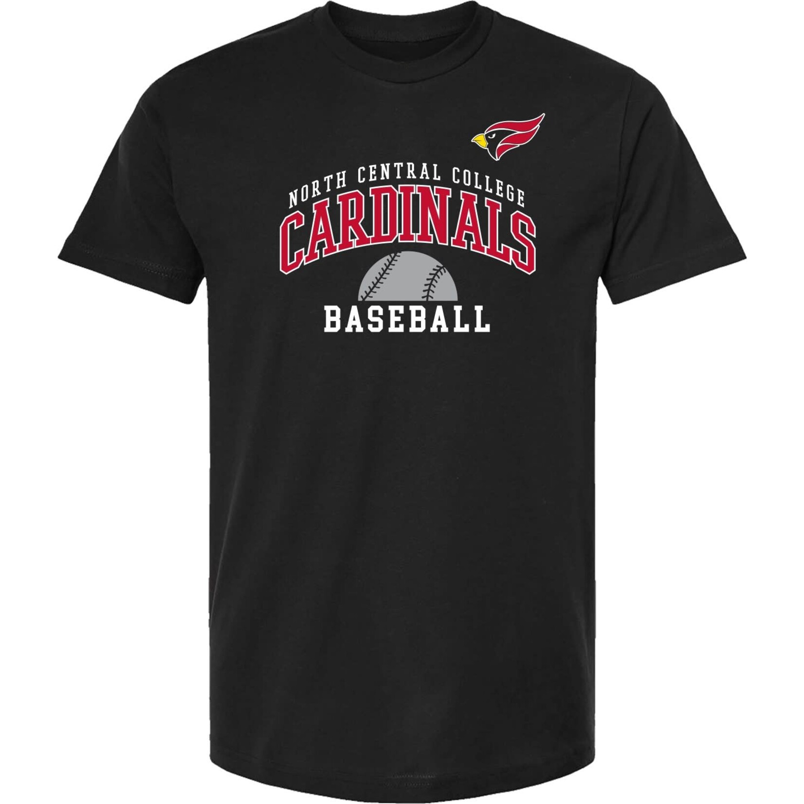 College House Name Drop Shirt in black  - Baseball