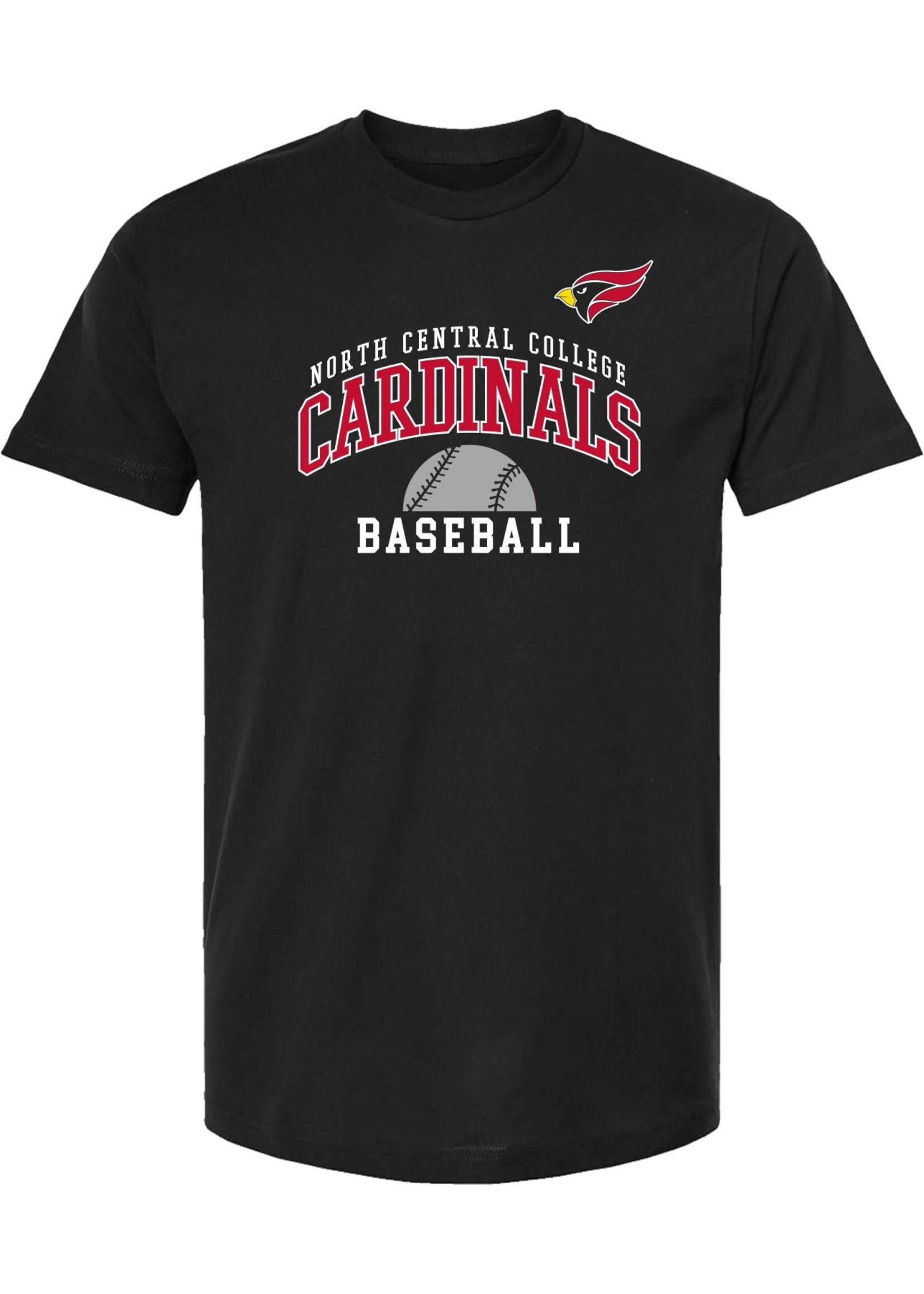 College House Name Drop Shirt in black  - Baseball