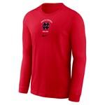 Nike Nike NCC Legend Center Logo LS Tee Red  SP24