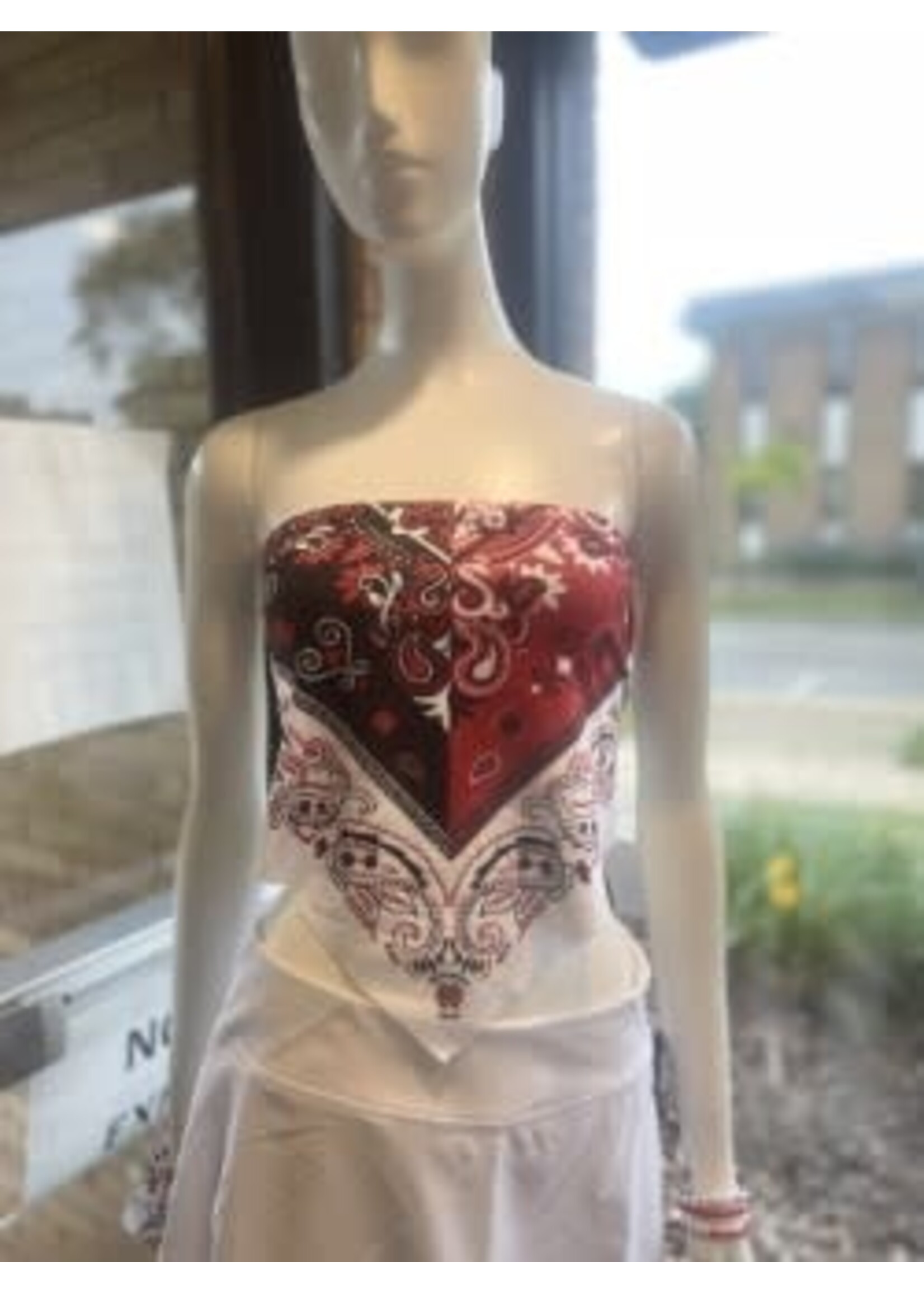 Zoozatz NCC F24 Scarf Bandeau Tie Top One Size