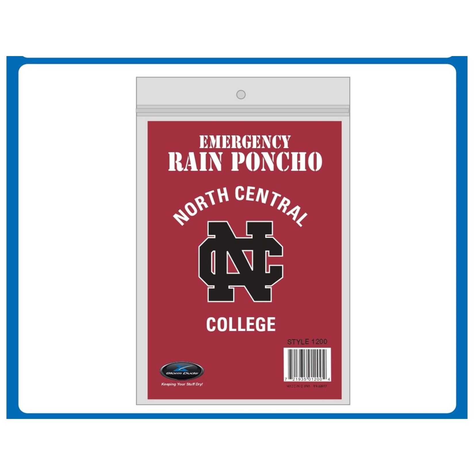 Storm Duds Emergency Poncho Clear