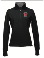 NCC Omega Stretch 1/4 zip w/ thumb notch 8433 Black