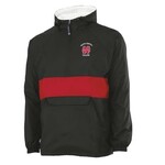 Charles River Classic Striped Pullover - Pack n Go Black/Red