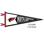 Collegiate Pacific Collegiate Pacific Wool felt Pennant  Cardinal Head 9 x 24 (black)