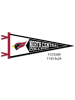 Collegiate Pacific Collegiate Pacific Wool felt Pennant  Cardinal Head 9 x 24 (black)