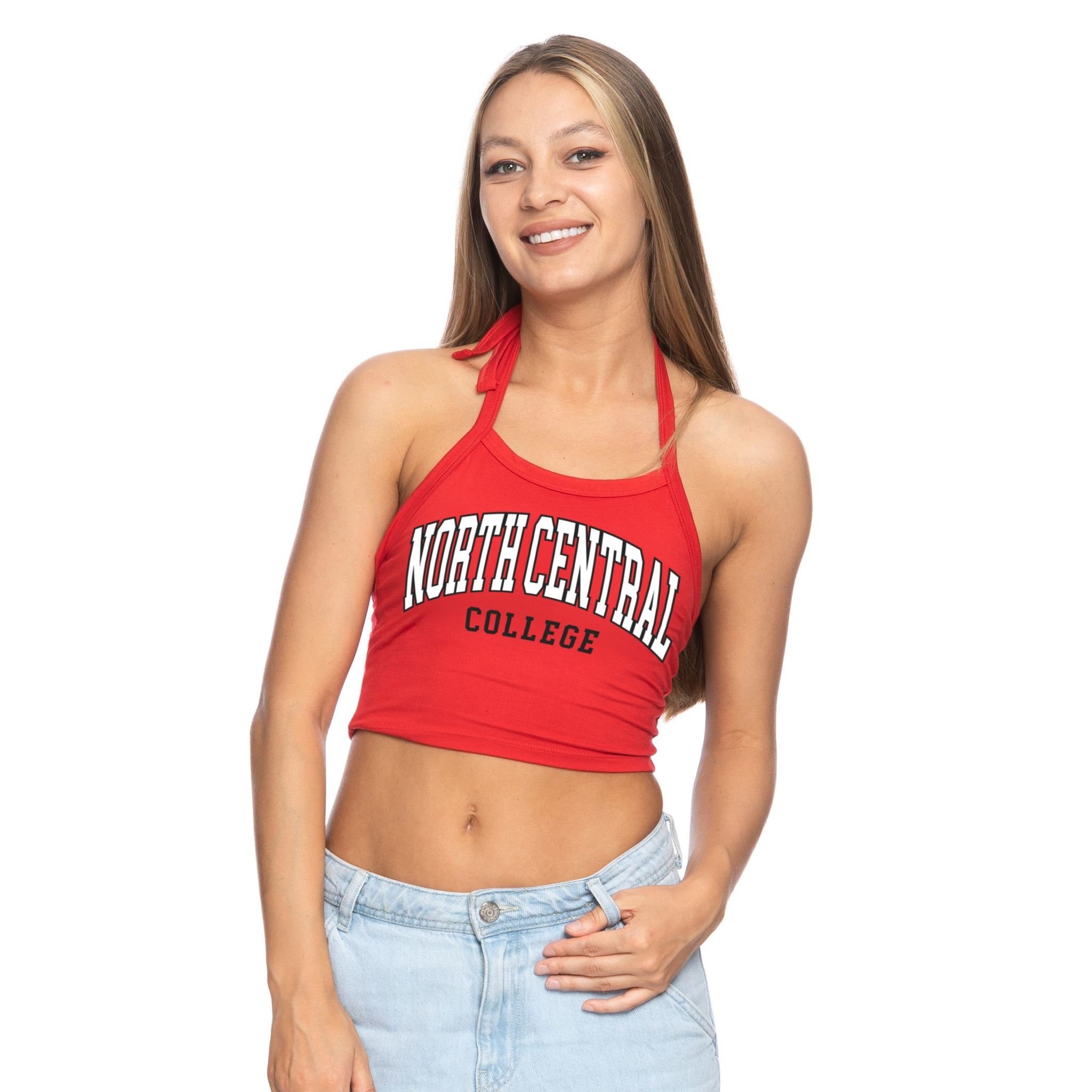 NCC F24 Red Halter Top C510 - North Central College Campus Store