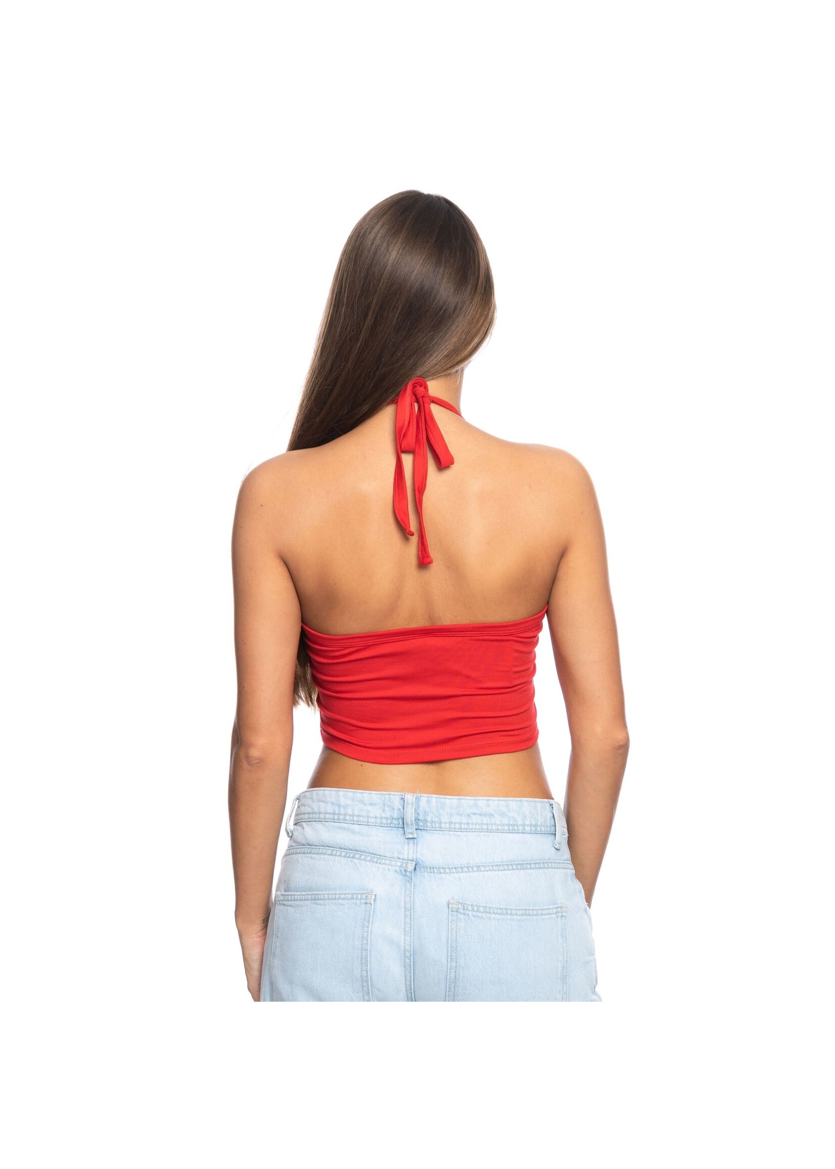 Zoozatz ZooZatz F24 Red Halter Top AA24