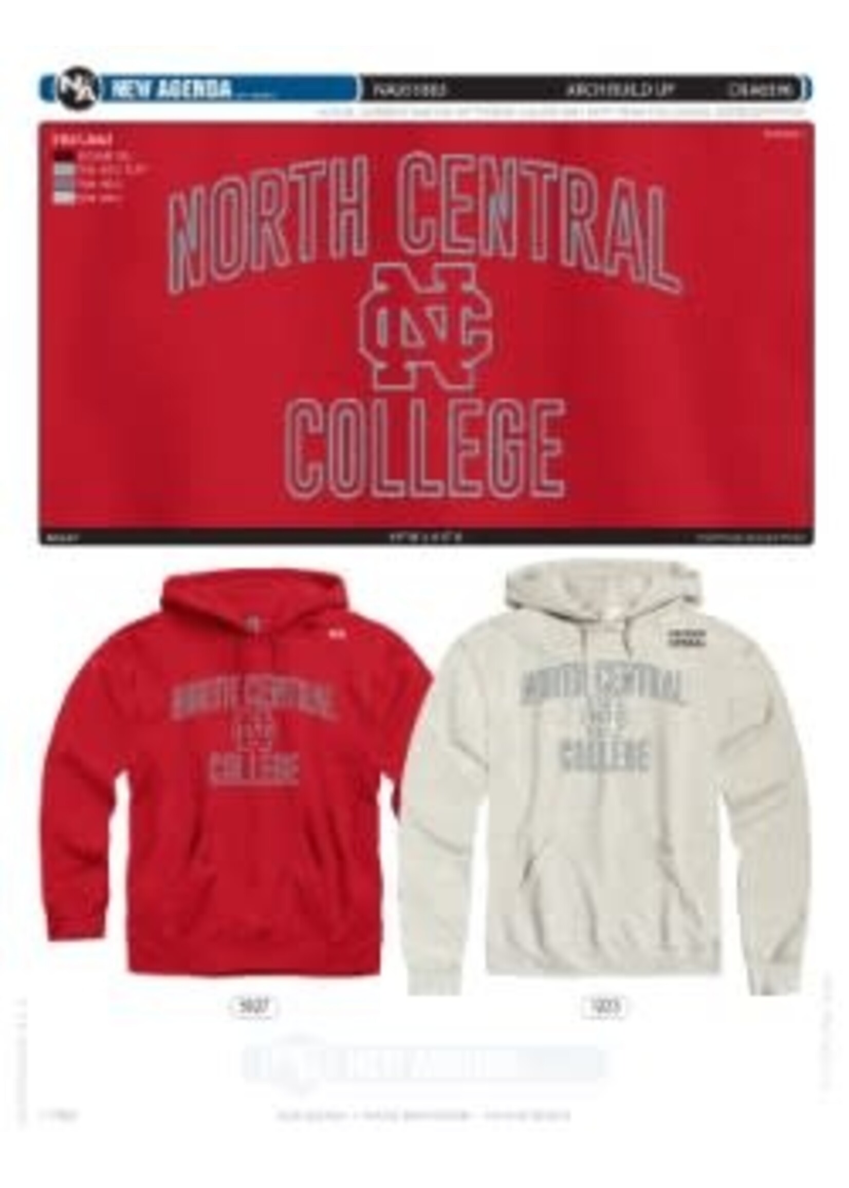 New Agenda New Agenda Hoodie w/ grey design F24