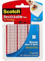 Scotch Scotch Removable Mounting Squares 18pk