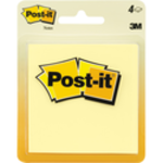 3M Post-it Sticky Notes Yellow 3x3in 4Pk BP 50Sht/Bonus Pad