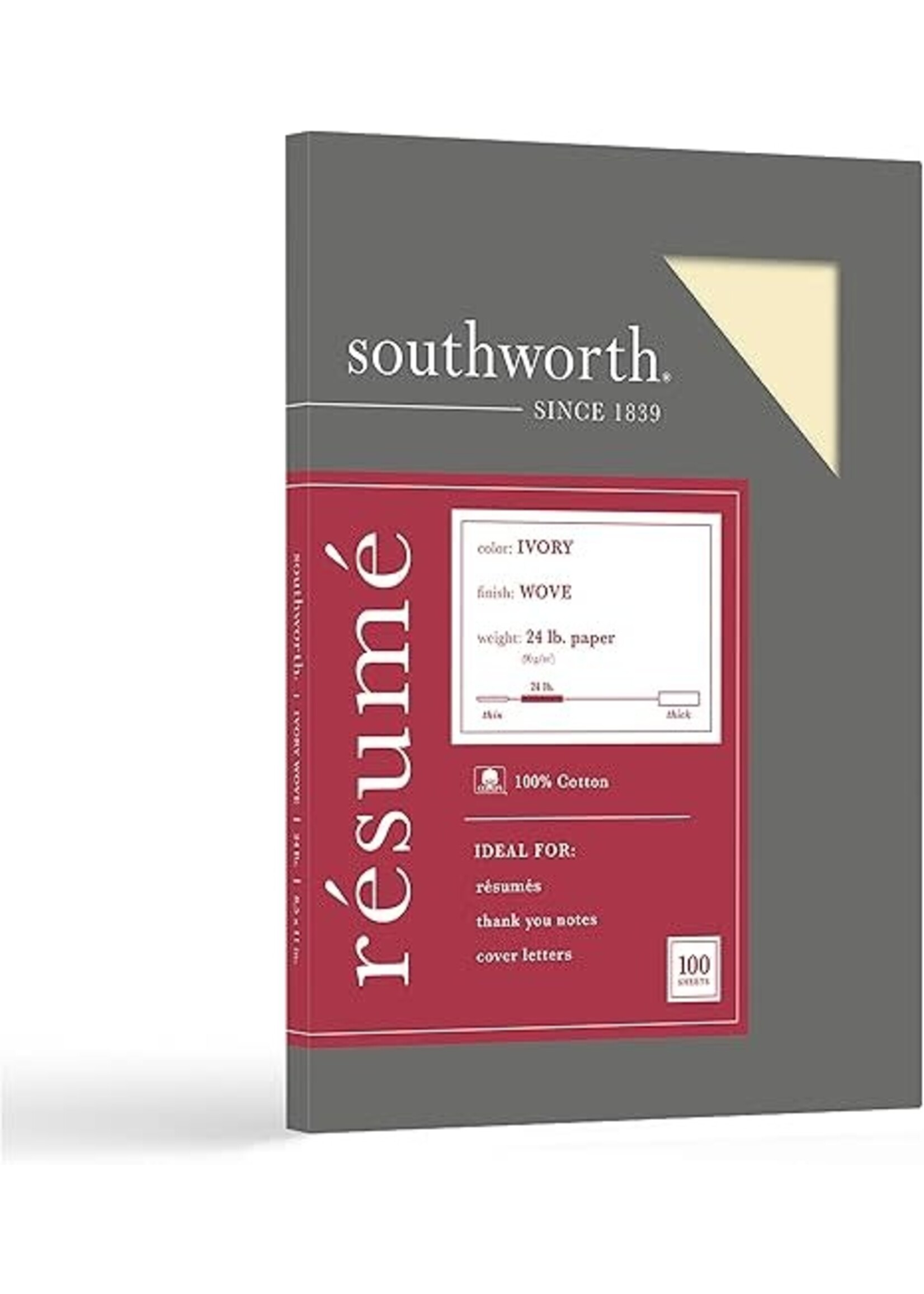 Southworth Southworth Resume Paper 8.5 x 11in 100 Sheet