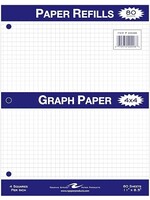 Roaring Spring Roaring Spring Graph Filler Paper White 8.5x11in 80Sheet 4x4 Quad