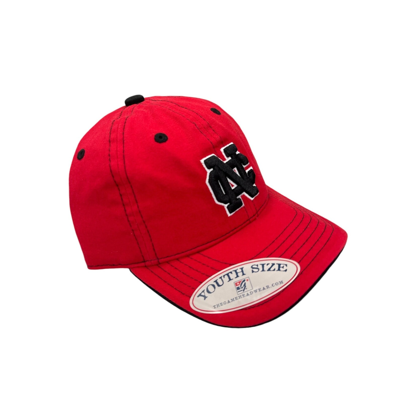 The Game The Game  Black NC on Red Cap G23 - Youth Size