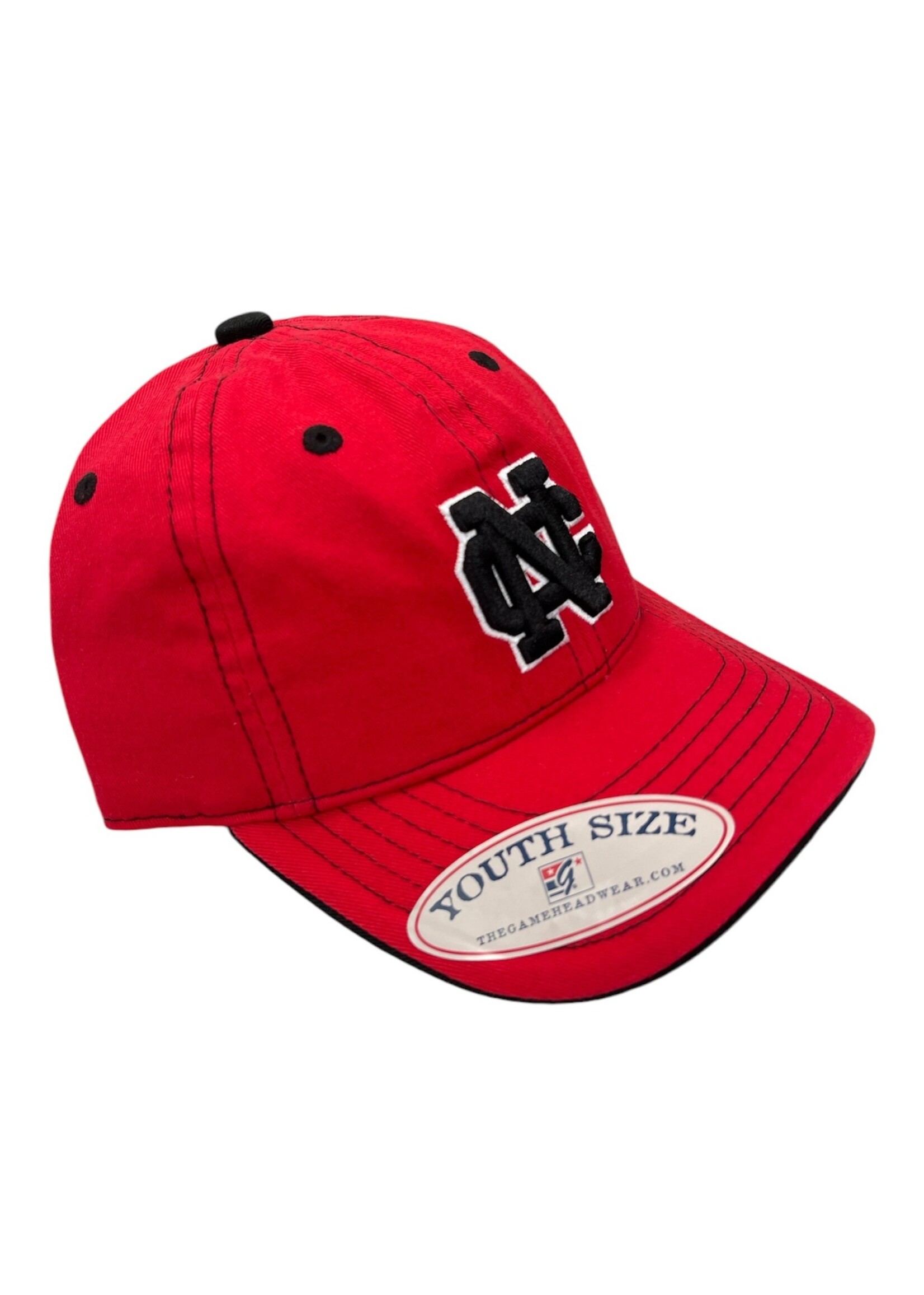 The Game The Game  Black NC on Red Cap G23 - Youth Size