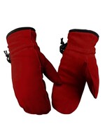 North Star Fur Ltd Red Suede Deer Mitt lined - no logo