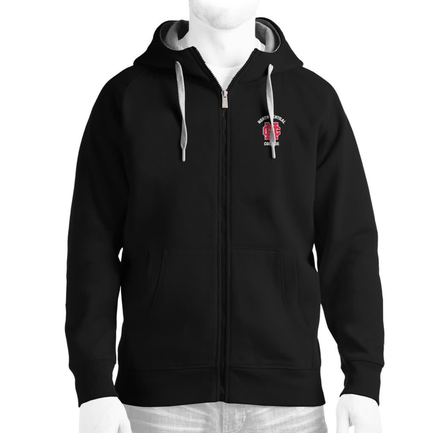 Antigua Antigua  Black Victory Full Zip 2.5 inch logo