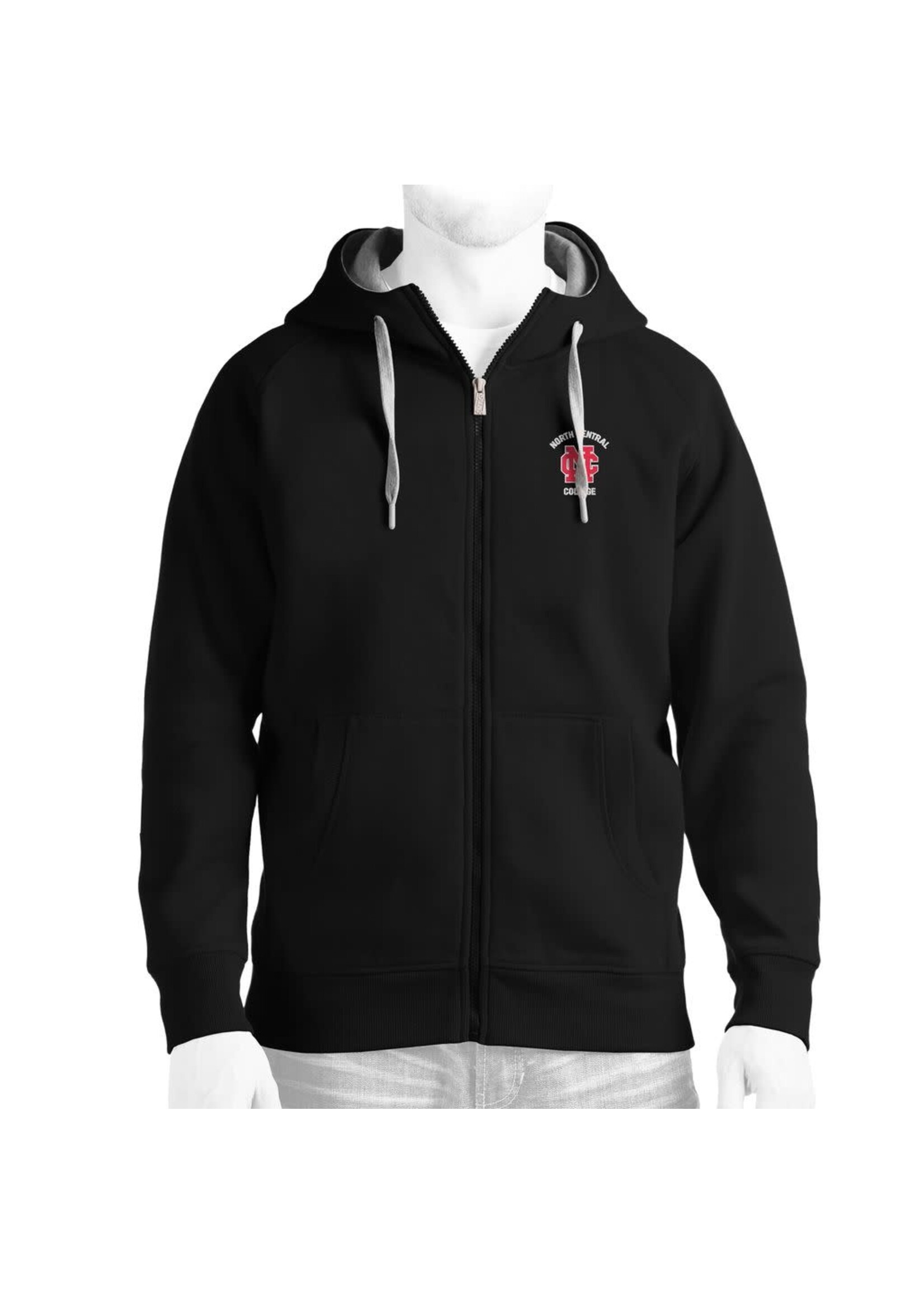 Antigua Antigua  Black Victory Full Zip 2.5 inch logo
