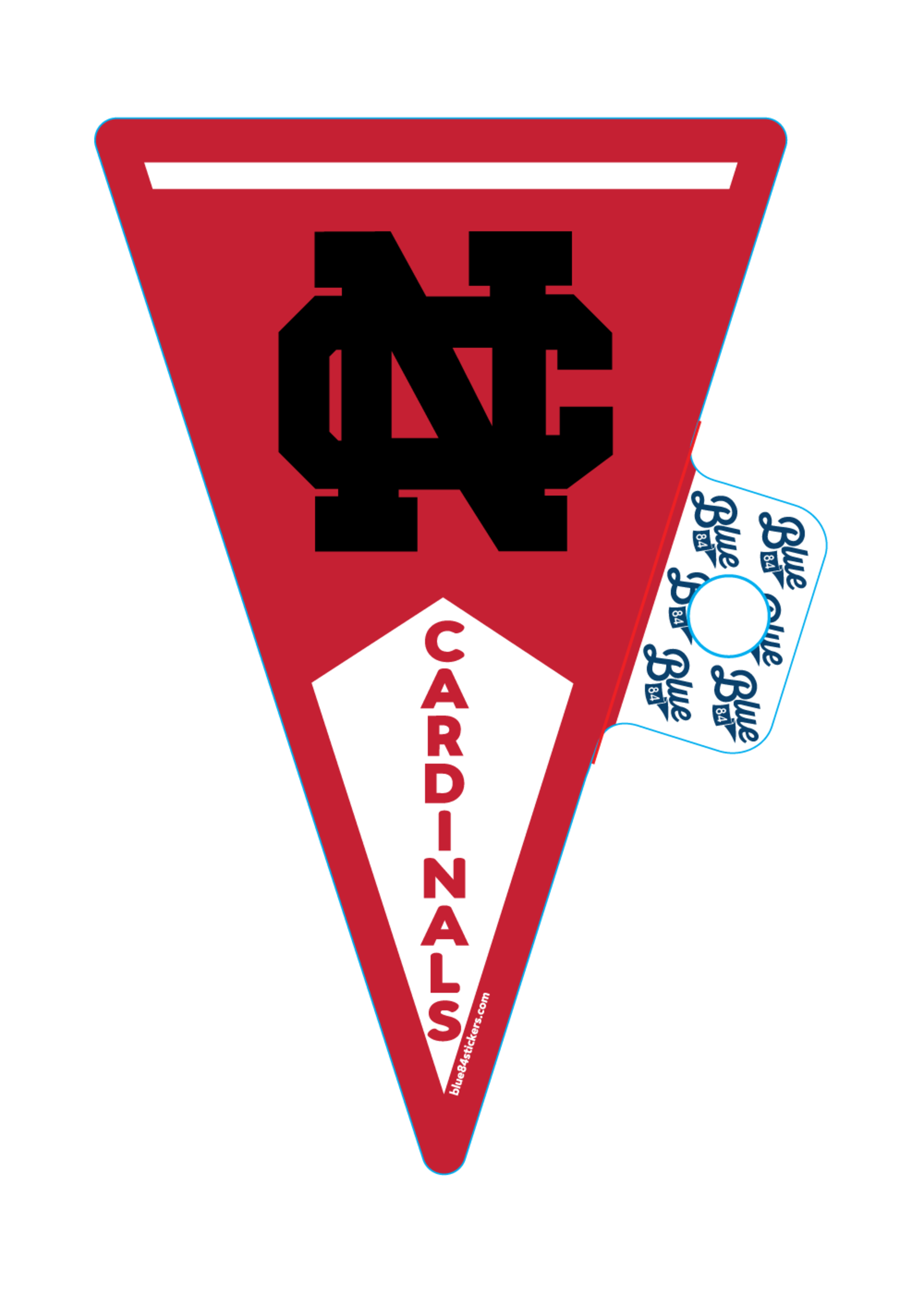 Blue 84 NCC Stickers by Blue 84