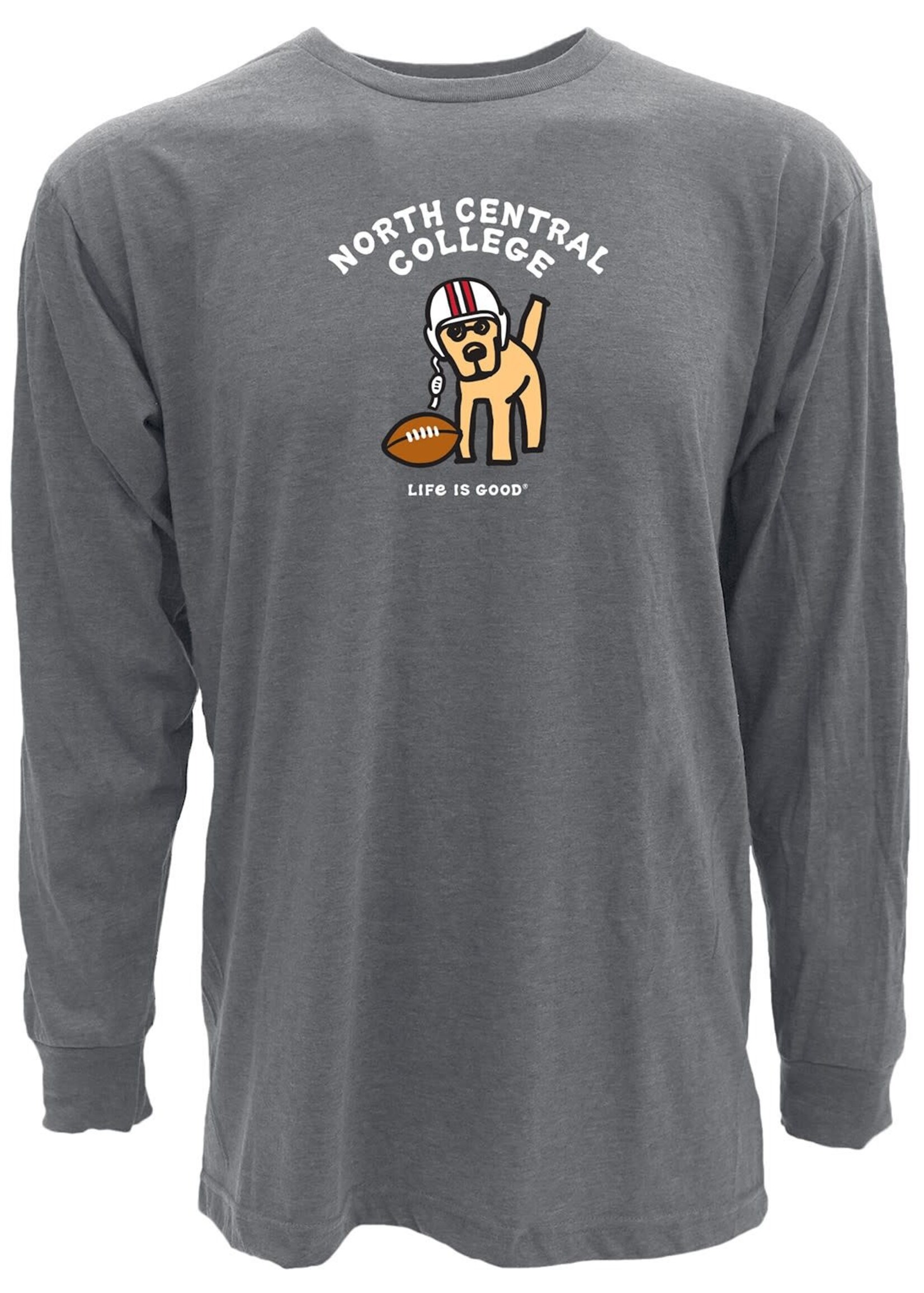Life is Good Life Is Good (TM) Jake Football Shirt Long Sleeve - Special Blend Tee