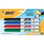 BIC BIC Great Erase Grip Dry Erase Marker(Asst)Fine 4pk