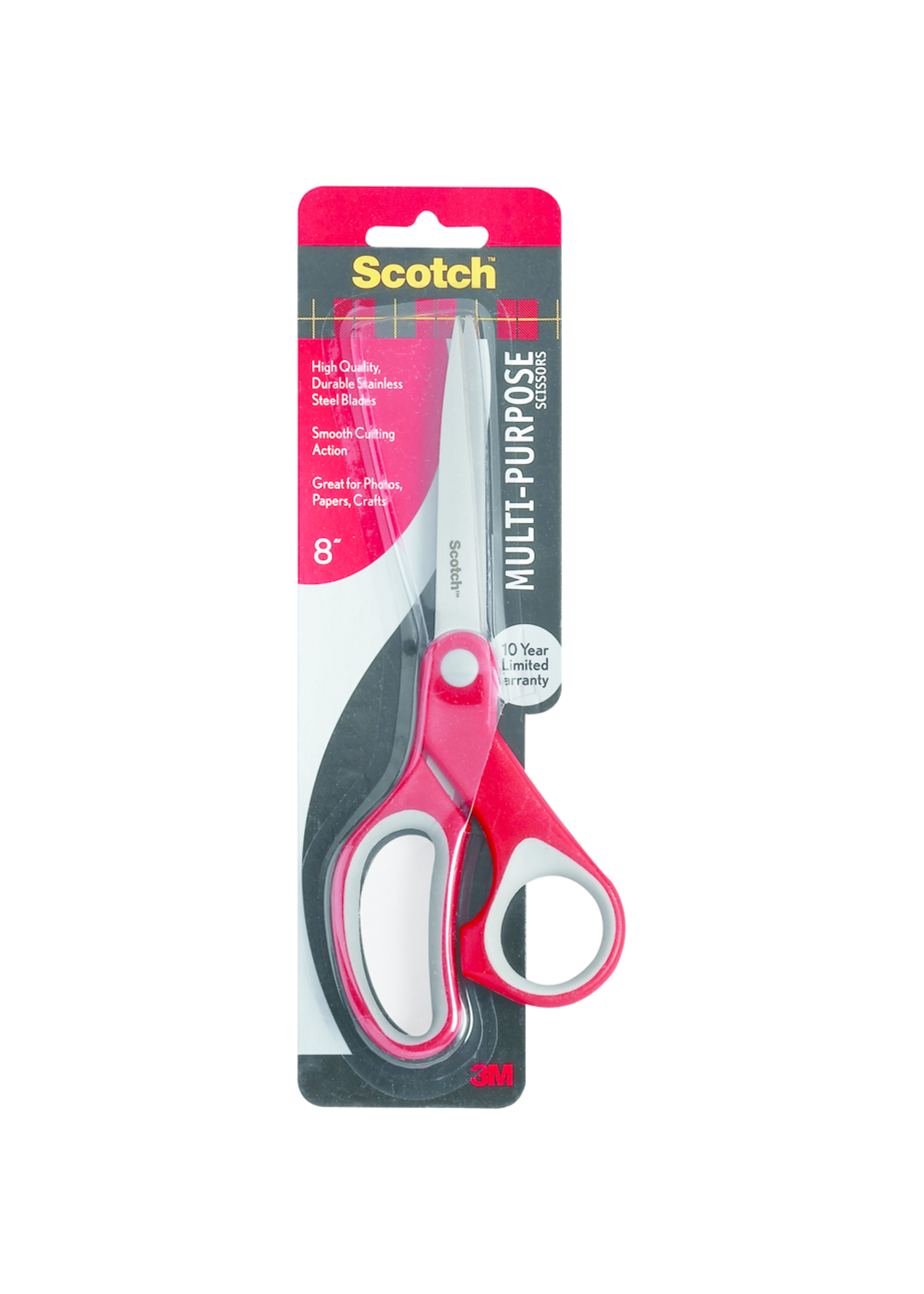Scotch Scotch Multipurpose Scissors Red/Gray 8in.